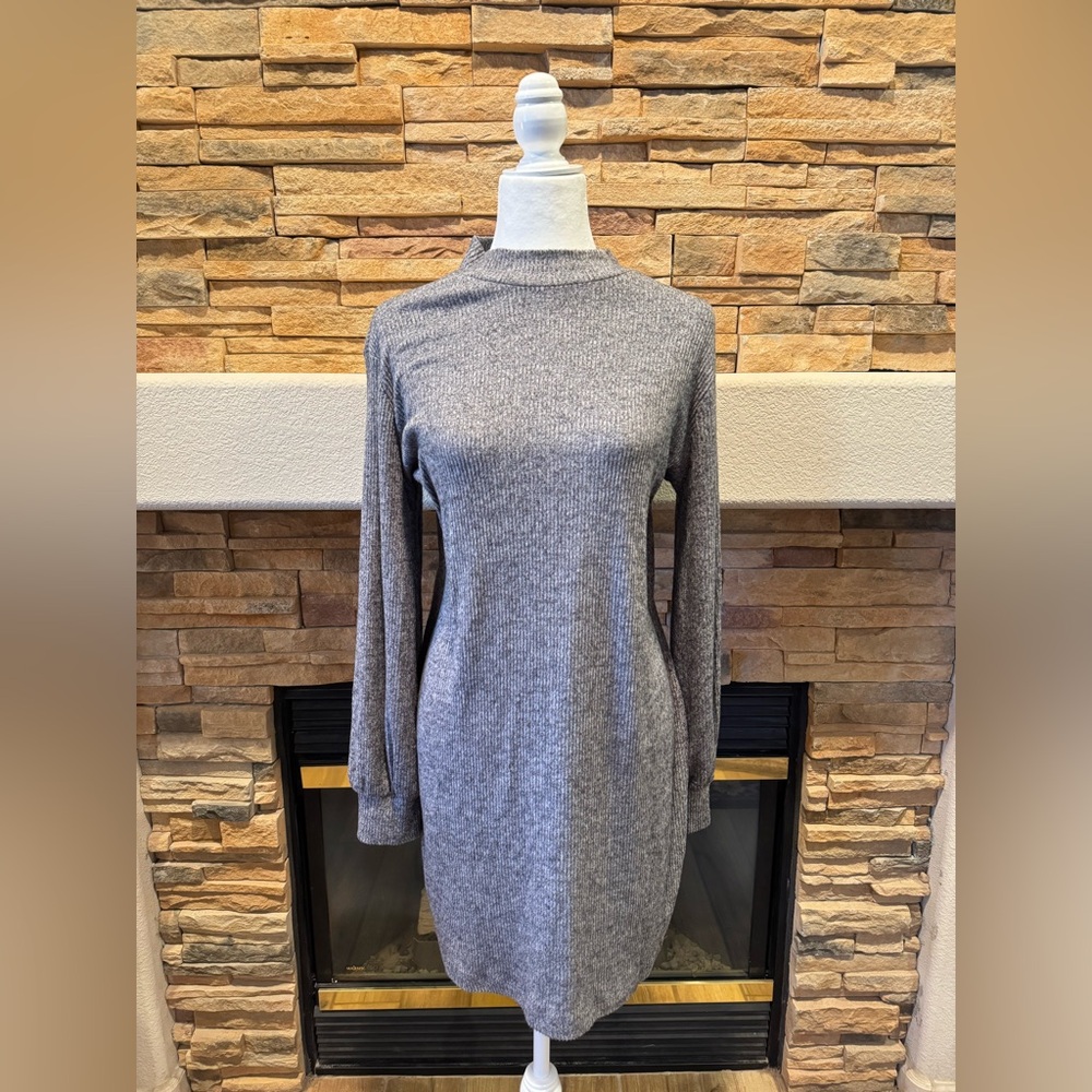 Dynamite Charcoal Long Sleeve Dress Size Small